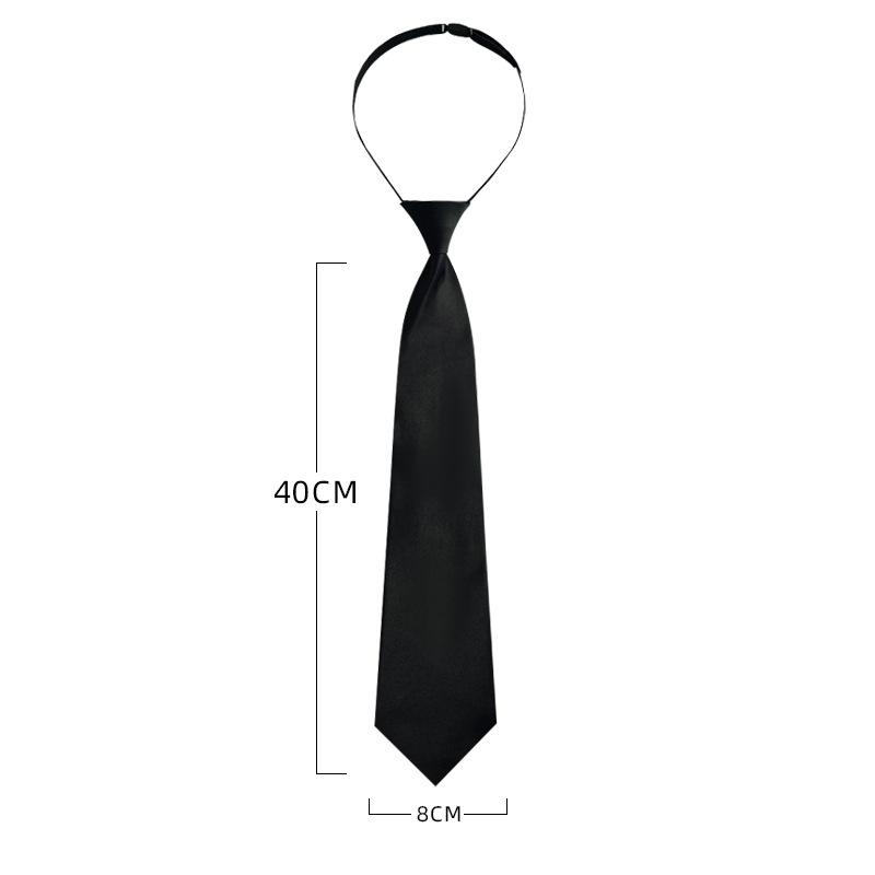 Xianyi Japanese College Style Shirt Black Tie Women's Lazy Shirt Solid Color No-tie Clothing Accessories P21