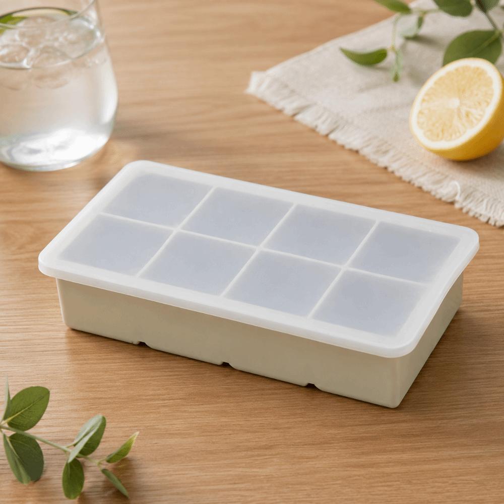 6/8 Grids Ice Cube Maker Silicone Square Ice Mold Large Ice Cube Tray Bar Accessories