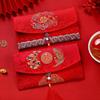 Multiple Patterns Cloth Chinese Money Pocket Best Wishes Brocade Red Envelope  Spring Festival