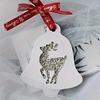 Variety Perforated Christmas Tree Snowflake Elk Bell Scented Gypsum Diffuser Tags Christmas Pendants Epoxy Resin Molds for