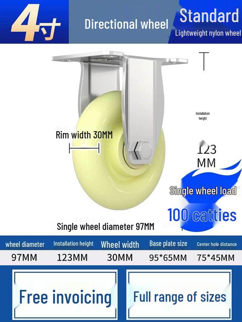 Heavy-Duty Swivel Casters with Brakes for Carts & Hand Trucks - Available In 3, 4, and 5 Inches