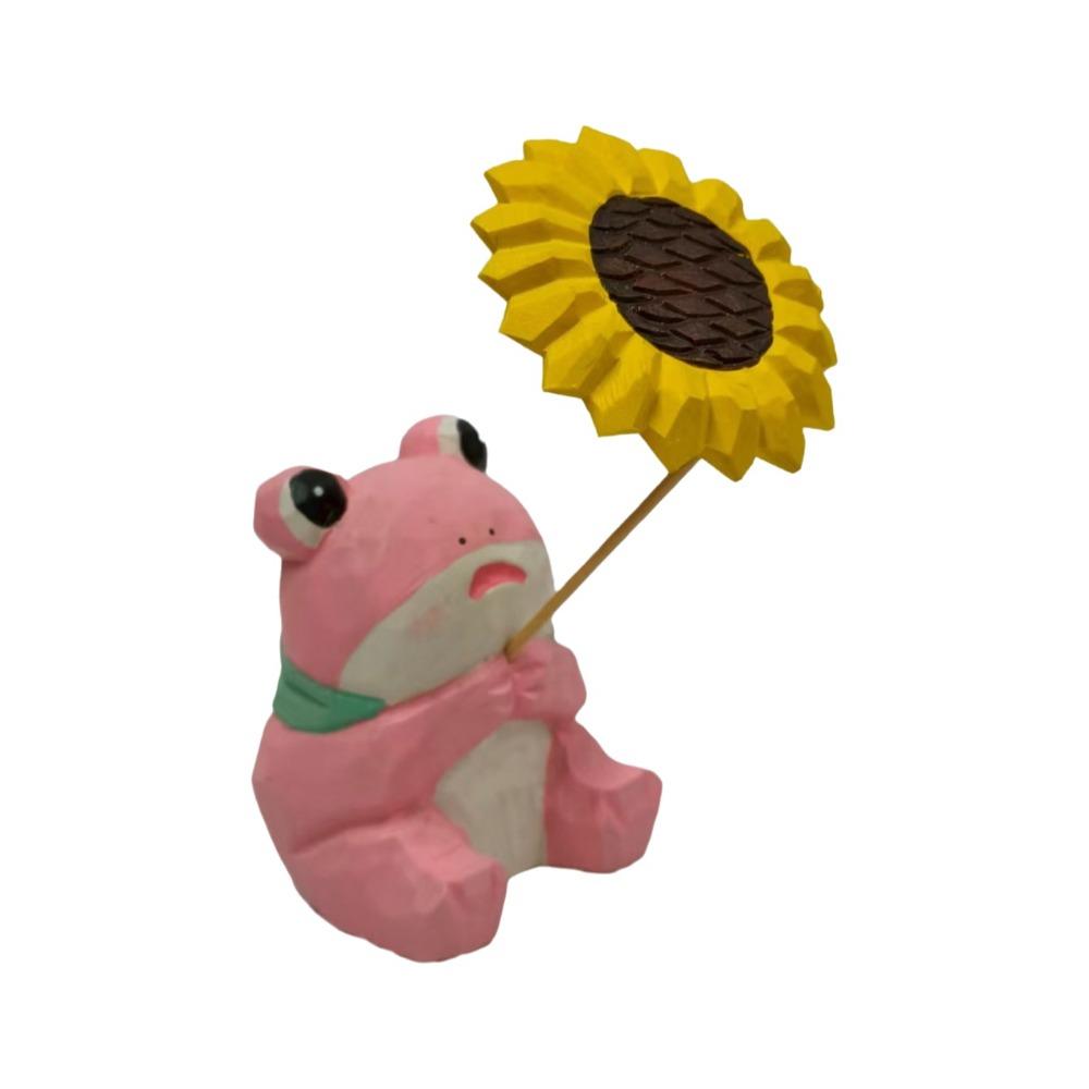 Handmade Miniature Wood Figurine Cartoon Horse Figures Ornament Funny Animal Statue  Shelf Display