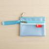 Transparent Nylon Mesh Pencil Pouch Toiletry Carry Pouch Portable Organizer Sticker Tape Accessories