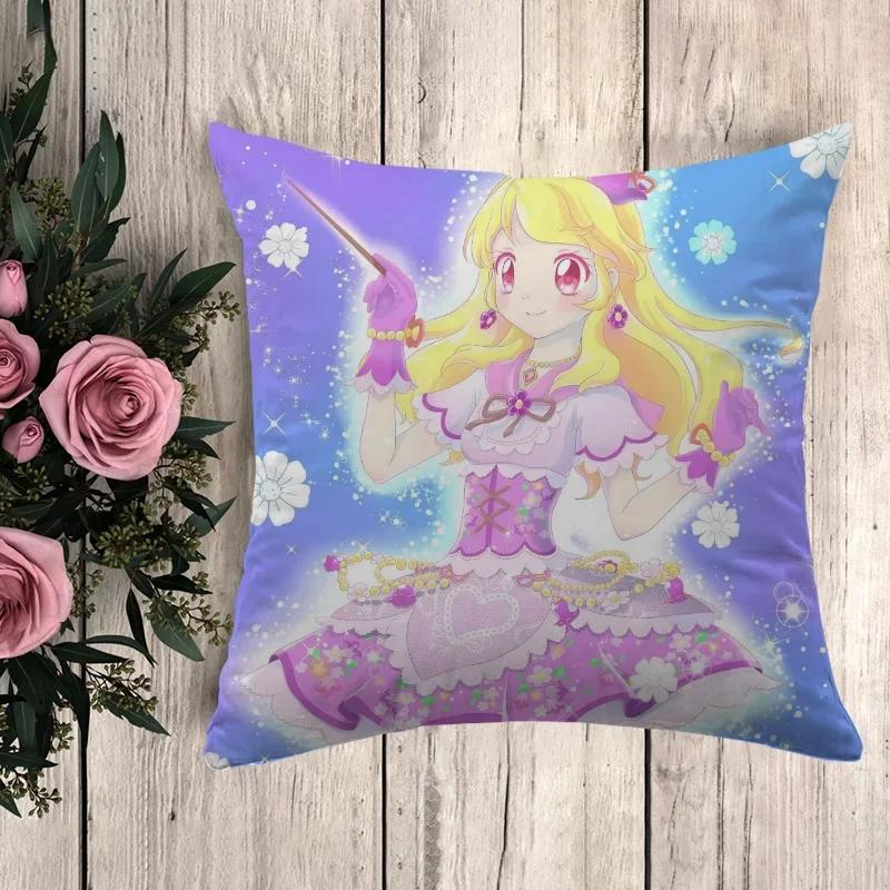 Наволочка A-Aikatsu Наволочки Декоративные подушки Аниме Наволочка Декоративные наволочки Чехлы для подушек Осенний декор
