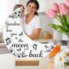 Mother's Day Desktop Ornament with Wood Base Decorative Figurine  Desktop Ornament