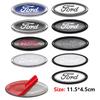 ABS Car Front Grille Rear Trunk Logo Emblem Stickers For Ford Focus Mondeo Edge Ecosport Ranger Fiesta Fusion Kuga Accessories XT4