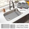 Kitchen Sink Protectors Large Non-slip Silicone Sink Mat Sink Protectors for Stainless Steel Bottom Heat Resistant Sink Mat