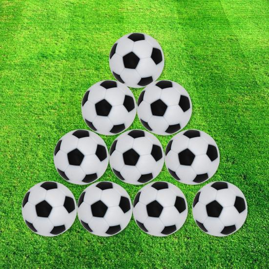 10Pcs Table Soccer Wear Resistant Heavy Duty Accessory Game Replacement Small Table Footballs for Indoor