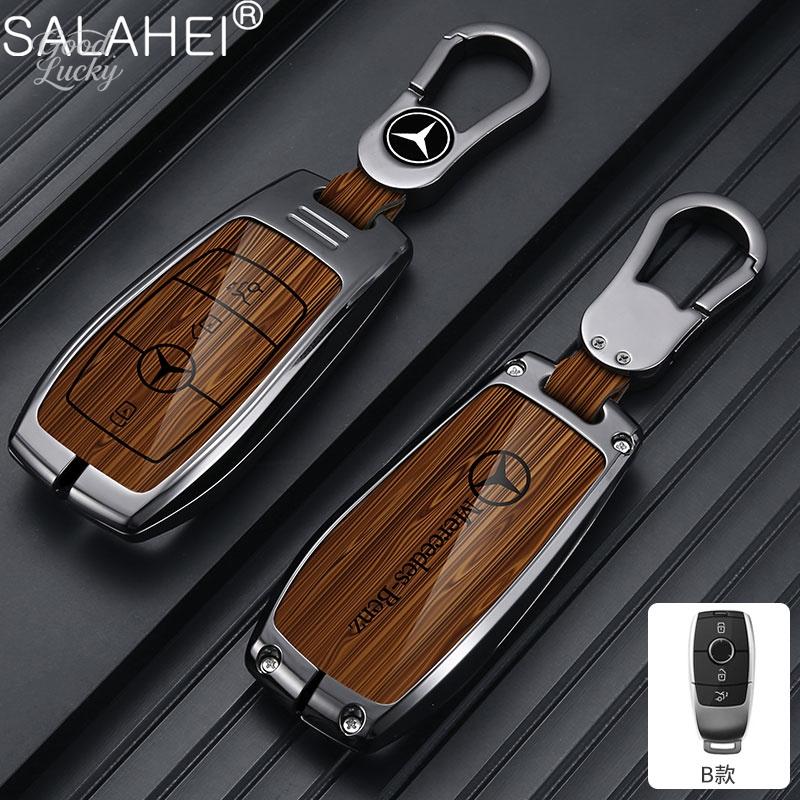 YDC4   Alloy Car LOGO Remote Key Cover Case be suitable For Mercedes Benz C S Class W206 W223 S350 C200 C260 C300 S350 S400 S450 S500 