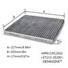 Воздушный фильтр салона двигателя автомобиля 28113-1R100 97133-2E200 для Hyundai Accent 4 Veloster Kia Rio 3 2012 2013 2014 2015 2016 2017