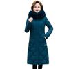 Free shipping winter clothes, new long over-knee down cotton clothes, women's thickened warm and cold-resistant middle-aged and elderly mother coats