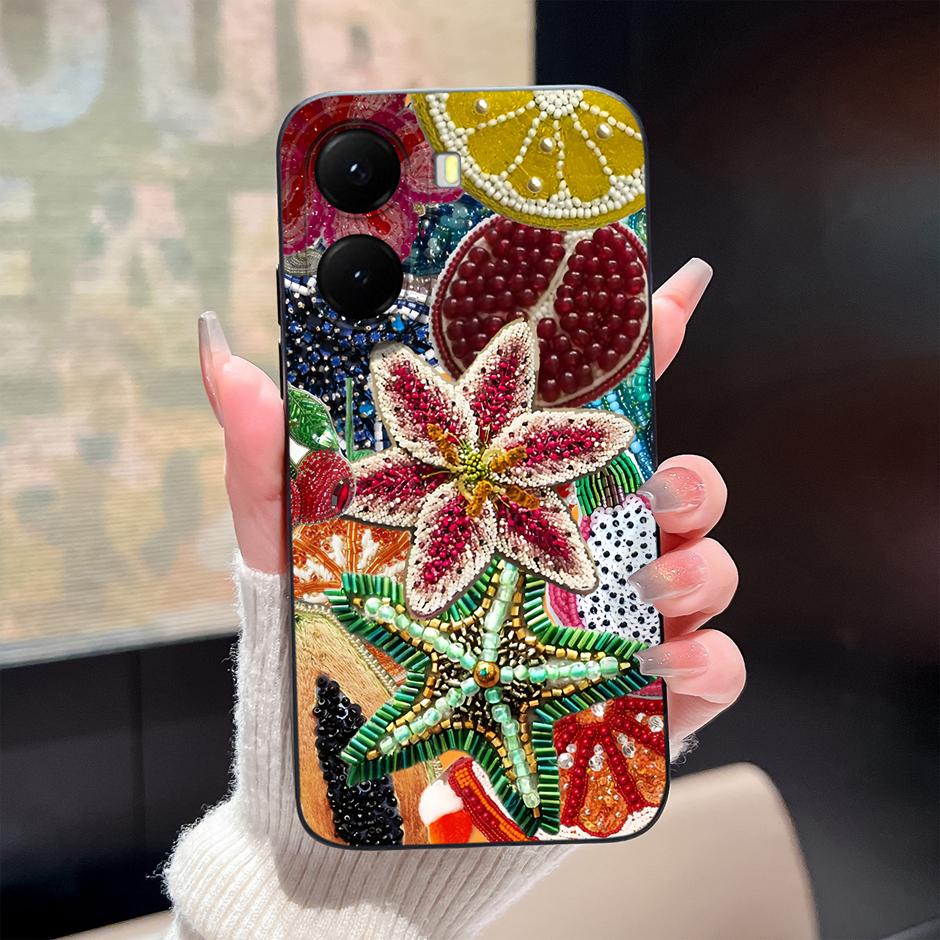 Чехол для Xiaomi Poco X7 X8 Pro Max Красивый Бант Цветок Защита от Отпечатков Пальцев Уникальный Чехол для Телефона Для PocoX7Pro PocoX8ProMax Coque