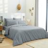Plain Light Grey Duvet Cover 260 X 240 Cm / 100% Cotton / 57 Threads/cm² for "King Size" Double Bed