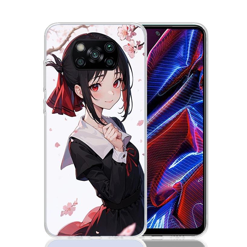 Чехол для телефона Kaguya Sama Shinomiya для Xiaomi Poco X7 X6 X5 Pro F7 Ultra Redmi 15C 15 13 13C 12 12C 10 10A 10C 9 9A 9C 9T Обложка Po