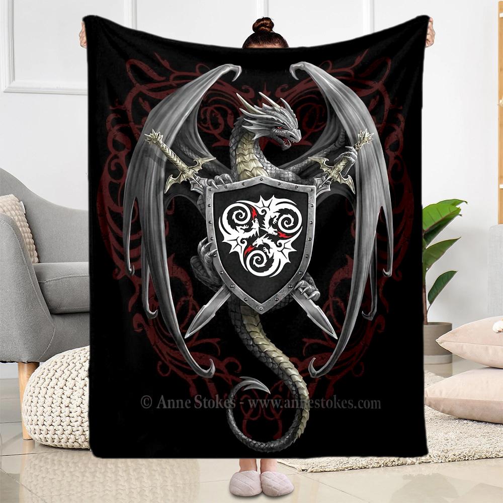 Gothic Style Blanket Comfortable Suitable for Livingroom Office Bed All-Season Use Stylish Decor Birthday Christmas Gift Blanket