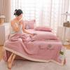 Летний приятный для кожи комплект постельного белья-холодильник, моющееся стеганое одеяло, простыни и наволочки, тонкое одеяло королевского размера с кондиционером