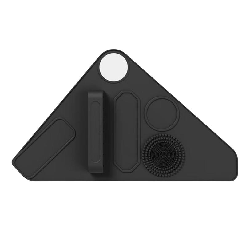 Silicone Makeup Brush Holder Wrist Strap Multi-Functional Beauty Tool With Cleaning Zone For Cosmetic Enthusiasts