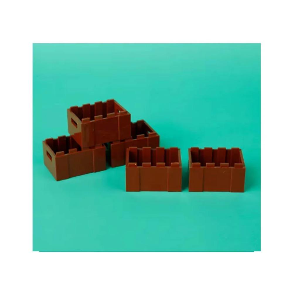 City Building Blocks Accessories Figures Cash Dollar Bills Gold Silver Coins Brick Treasure Chest Ore DIY Gift Toy X015 Safe Box