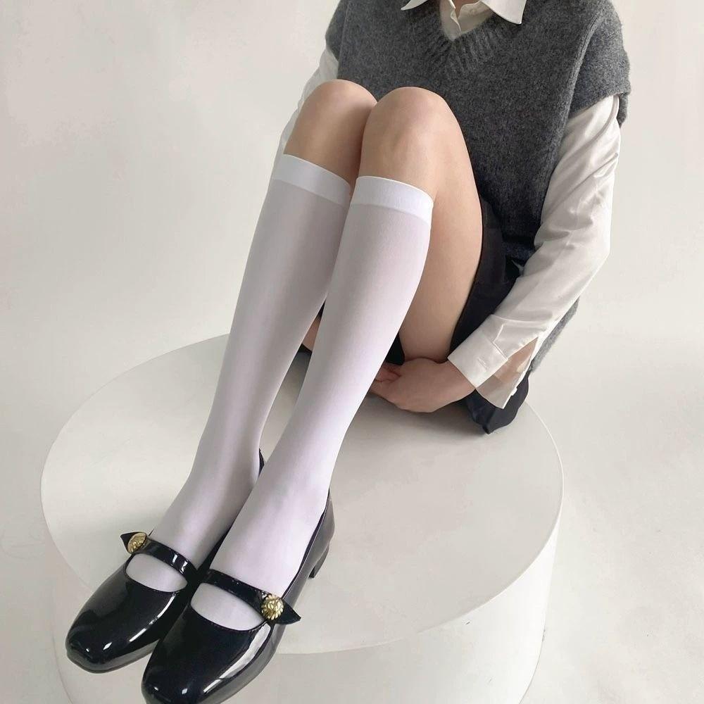 Candy Color Candy Calf Socks Colorful Middle Tube Socks Korean Ladies' Stockings Girls