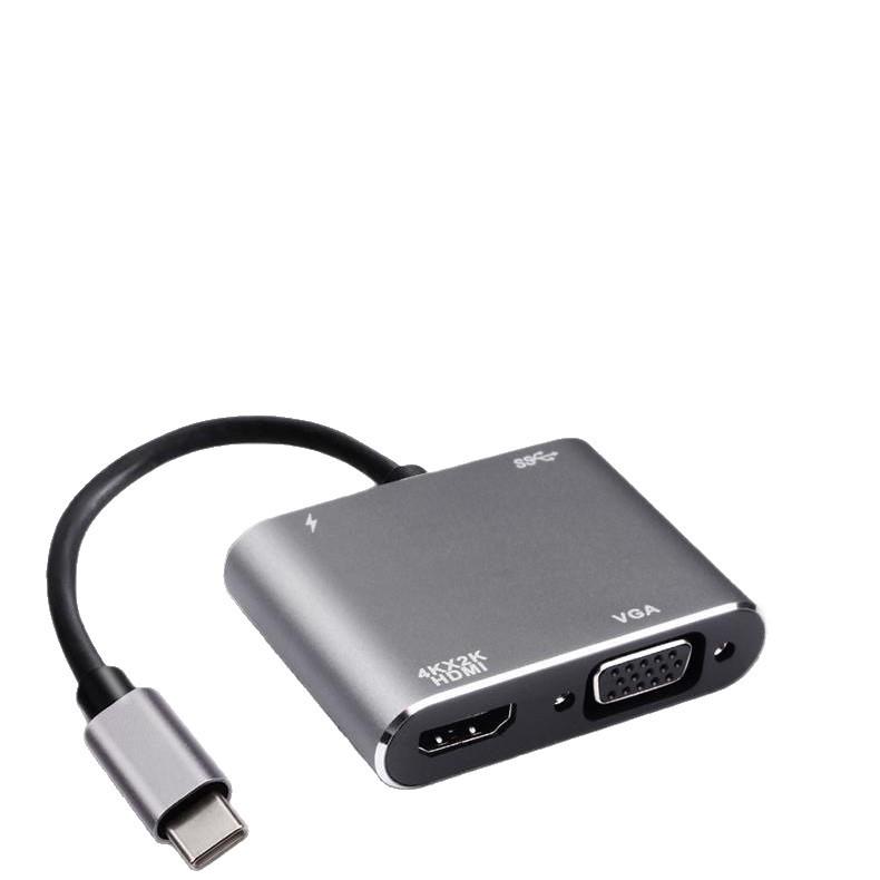Док-станция USB-C на HDMI/VGA: Конвертер для зеркалирования экрана телефона на монитор