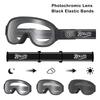 Photochromic Motocross Goggles Fit Small Helmet Polarized Anti Fog Motorcycle Goggles UV400 Moto Glasses for Dirt Bike Off Road