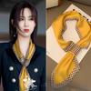 Star with The Same Lazy Long Silk Scarf Women's Versatile Suit Spring and Autumn Summer Thin Warm Korean Neck Scarf