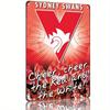 Sydney Swans Cheer Metal Tin Sign Vintage Red White Fan Poster with Swan Logo Cheer He and White Slogan Durable