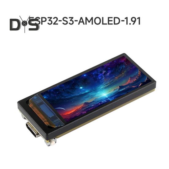 Макетная плата с 1,91-дюймовым AMOLED-дисплеем, Wi-Fi, Bluetooth-совместимая, 32-битная макетная плата с двухъядерным процессором LX7