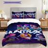Fantasy Warriors Unite Three-piece set (1 * duvet cover + 2 * pillowcase, without core) 2D Flat Christmas birthday gift Soft and comfortable