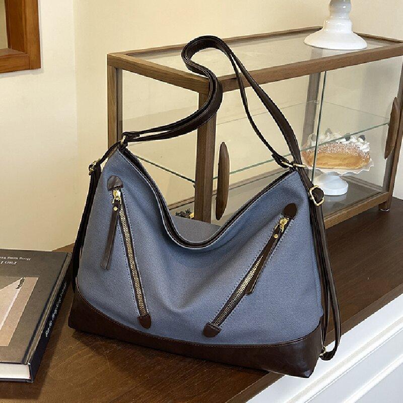 Large Capacity Women's Bag Bucket Bag Fashionable Versatile Texture Commuter Shoulder Messenger Bag Tote Bag