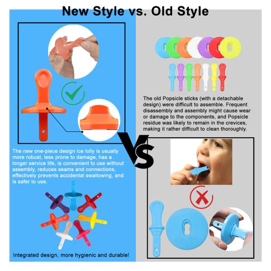 Silicone Ice Cream Mold 7 Holes Easy Release Clean Multifunctional DIY Popsicle Molds BPA Free Food-Grade Popsicle Making Kit