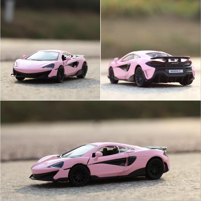Суперкар McLaren 600LT 5 дюймов Металлическая машина Симуляция Литье под давлением и Игрушечные транспортные средства RMZ city 1:36 Сплавная модель с инерционным механизмом