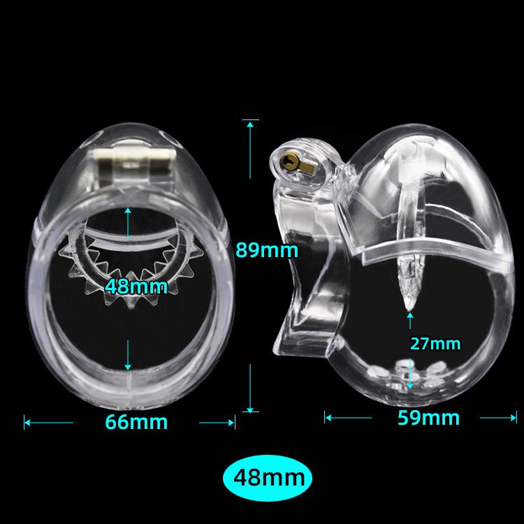 Men's Egg-Shaped Chastity Lock Cage CB6000 - Kinky Restraint Ring for Adult Use
