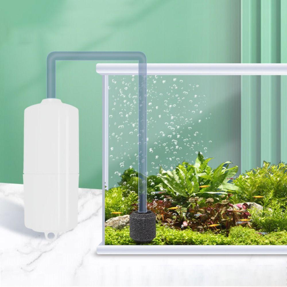 Эффективный мини-аквариумный воздушный насос 1,5 Вт Аэратор кислорода Портативный аэрационный насос Для домашнего аквариума