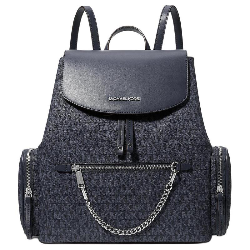 Michael Kors Рюкзак Jet Set с логотипом из покрытого холста, большой, женский, темно-серый