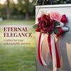 Retro Bow Rearview Mirror Decoration Luxury Bridal Vehicle Decoration  Wedding Occasions