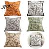 Minimalist Couch Cushion Covers Chenille Modern Cover, Abstract Line Throw Pillow Geometric Soft Cover Case for Sofa Bed Car Home Decor, 18