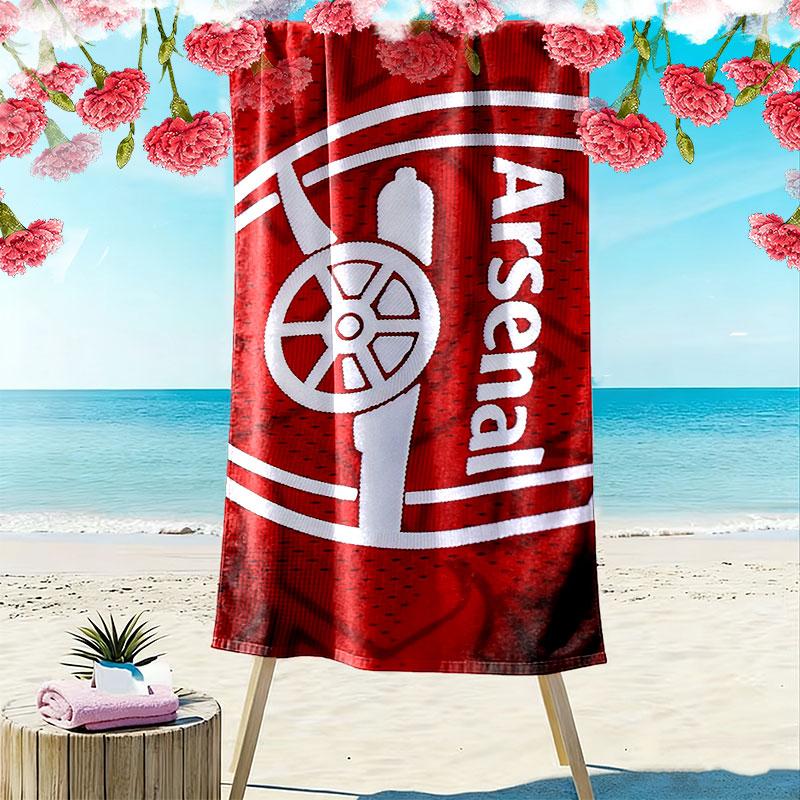 Arsenal Print Beach Towel, Large Soft Quick Dry Towel for Beach Camping Swimming