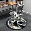 1pc Moon Witch Office Round Area Rug, Under Office Chairs Bedroom Living Room Home Decor, Room Deco, Available in Various Sizes