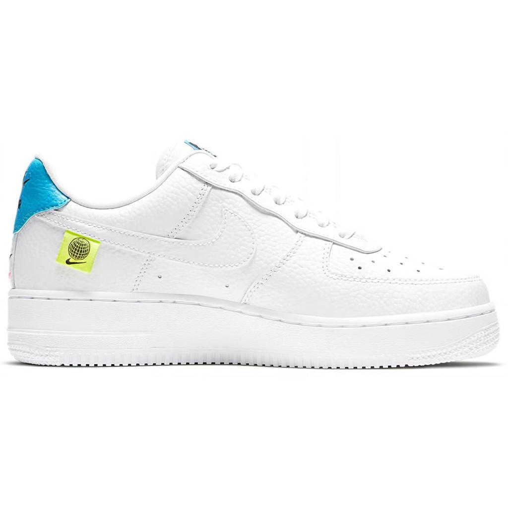 Nike Air Force 1 Low '07 Worldwide Pack Белый Синий Вольт Женские CT1414-101