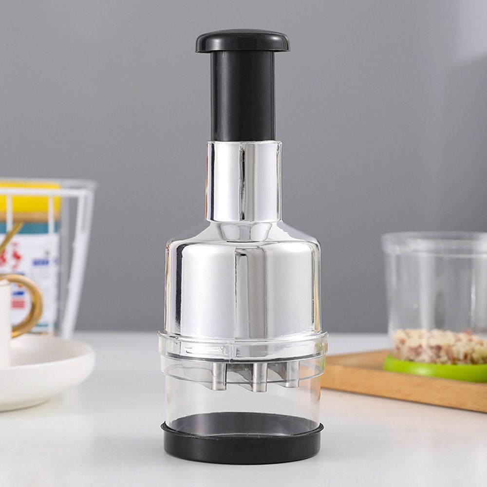 Home Kitchen Gadgets Manual Hand Press Garlic Onion Chopper Vegetable Food Processor Fruit Cutter