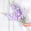 2Head 50cm Artificial Flocking Delphinium Flower Wedding Home Decoration Fetionzi Fake Decor Photography Props Artificial Flower