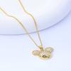 Модный, милый, мультяшный, стиль легкой роскоши, блестящий бриллиант, аватар Микки Мауса, кулон, ожерелье