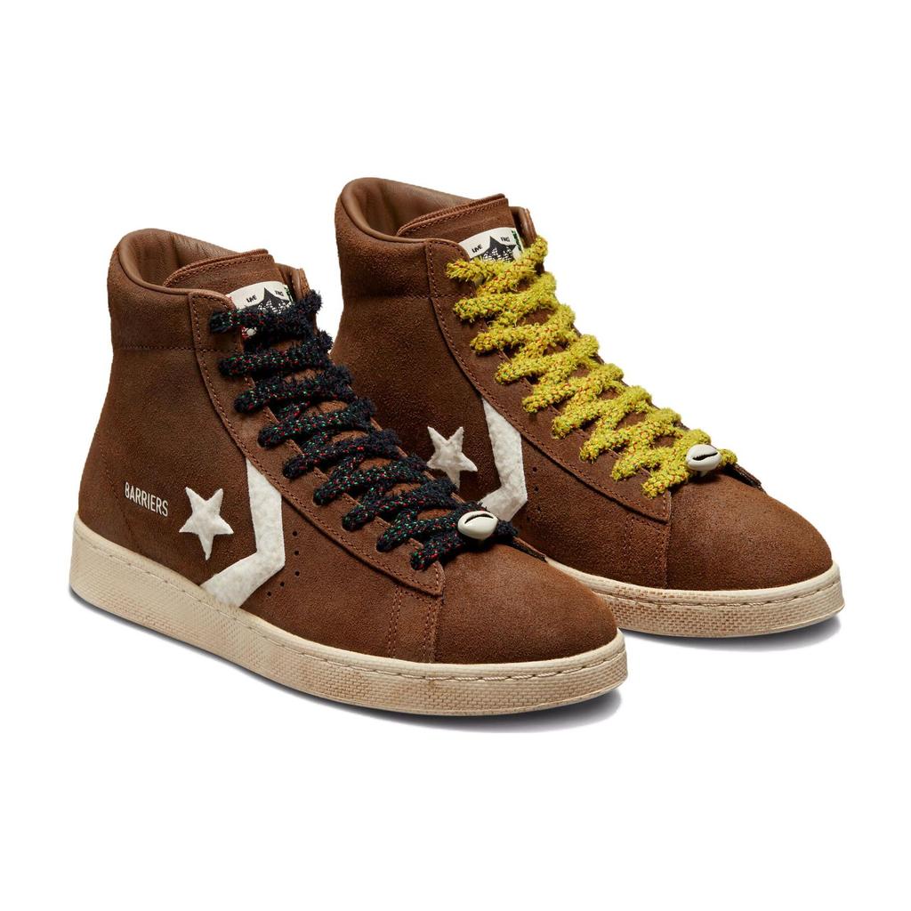 Barriers x Converse Pro Leather The North Star Унисекс Кроссовки Коричневый Монашеский халат Черный A01787C