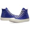 Converse 1970-е Chuck Hi QS Потертые нашивки Высокие парусиновые кеды Унисекс Синие 158604C