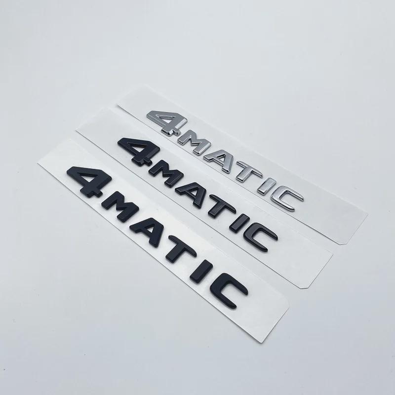 For A B C E G S ML SL CL GLA CLA Class 4MATIC 4 MATIC Trunk Chrome Matte Black Letters Emblem Badge Sticker