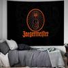 Большой настенный гобелен с принтом логотипа Jägermeister, подвесной, Таро, Хиппи, Настенные ковры, Декор для общежития, дома