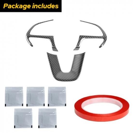 Steering Wheel Trim Cover For Dodge Challenger Charger 2015+ Durango Accessories