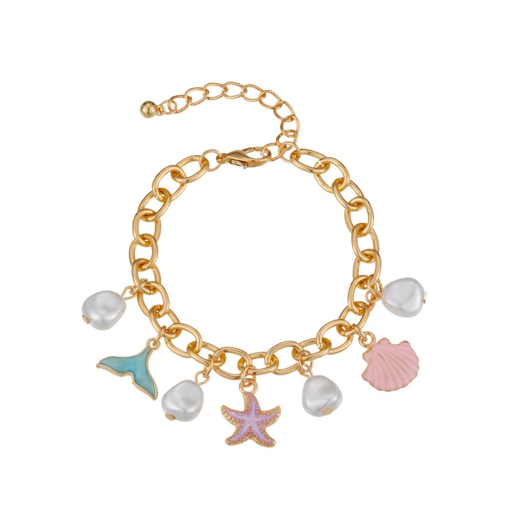 And Fresh Sweet Oceanic Starfish Necklace With Stunning Dolphin Pendant For Summer Vibes