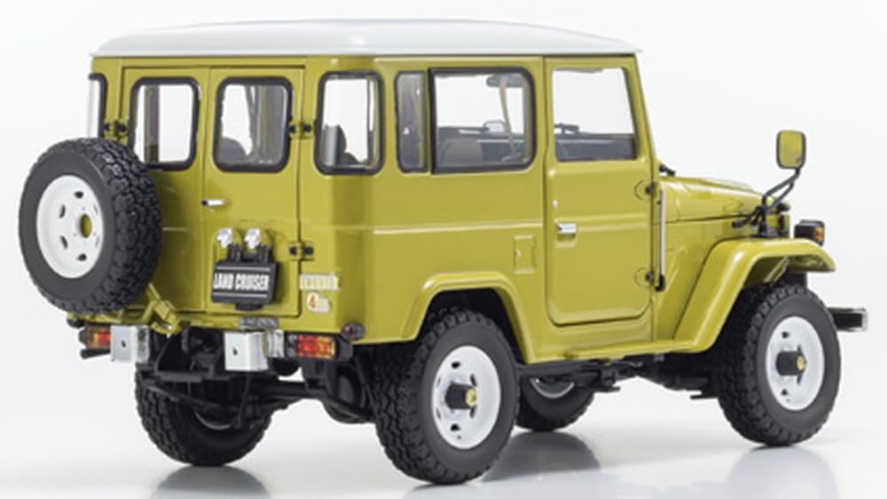 Kyosho Оригинальный фургон Toyota Land Cruiser 40, готовый продукт KS08971Y 1/18 (желтый)